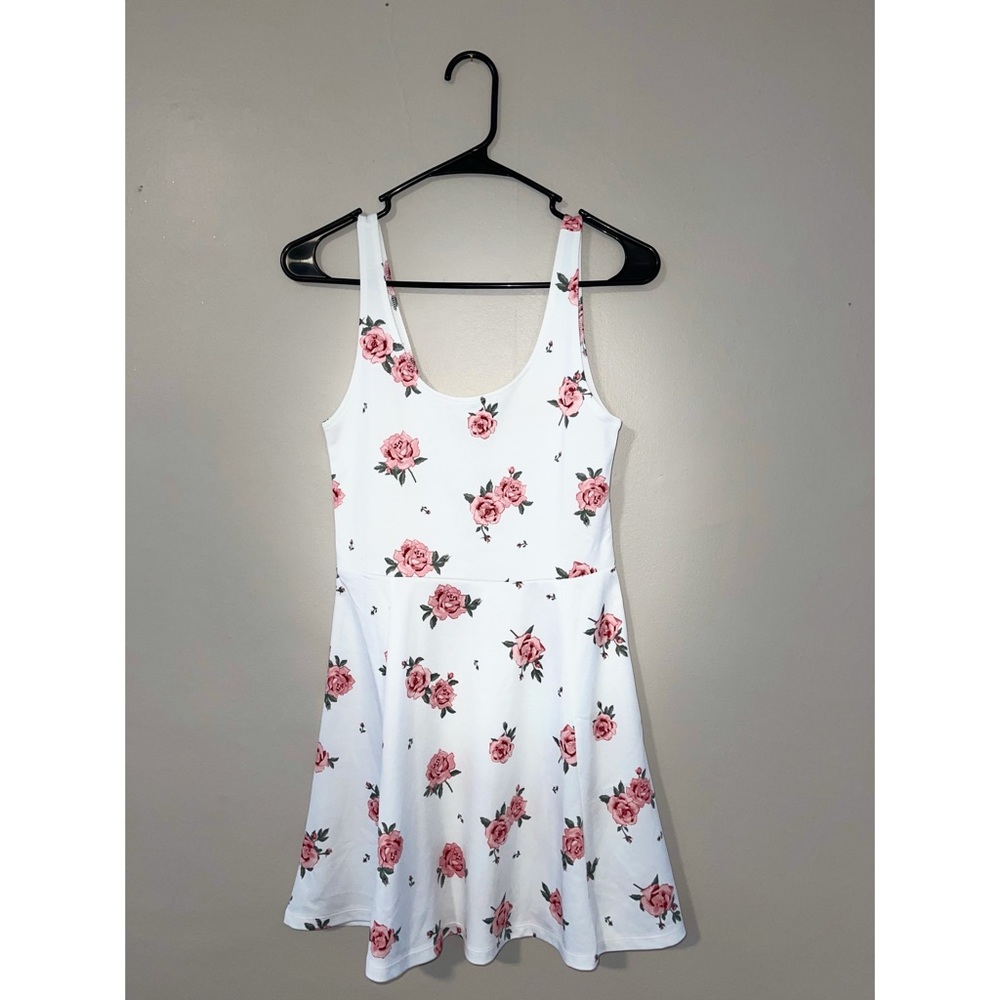 White floral dress